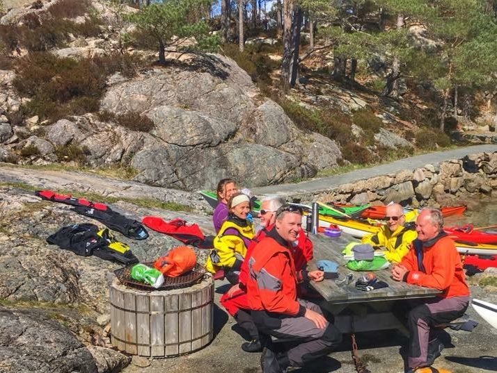 Strandhogg på Skorpo friluftsområde